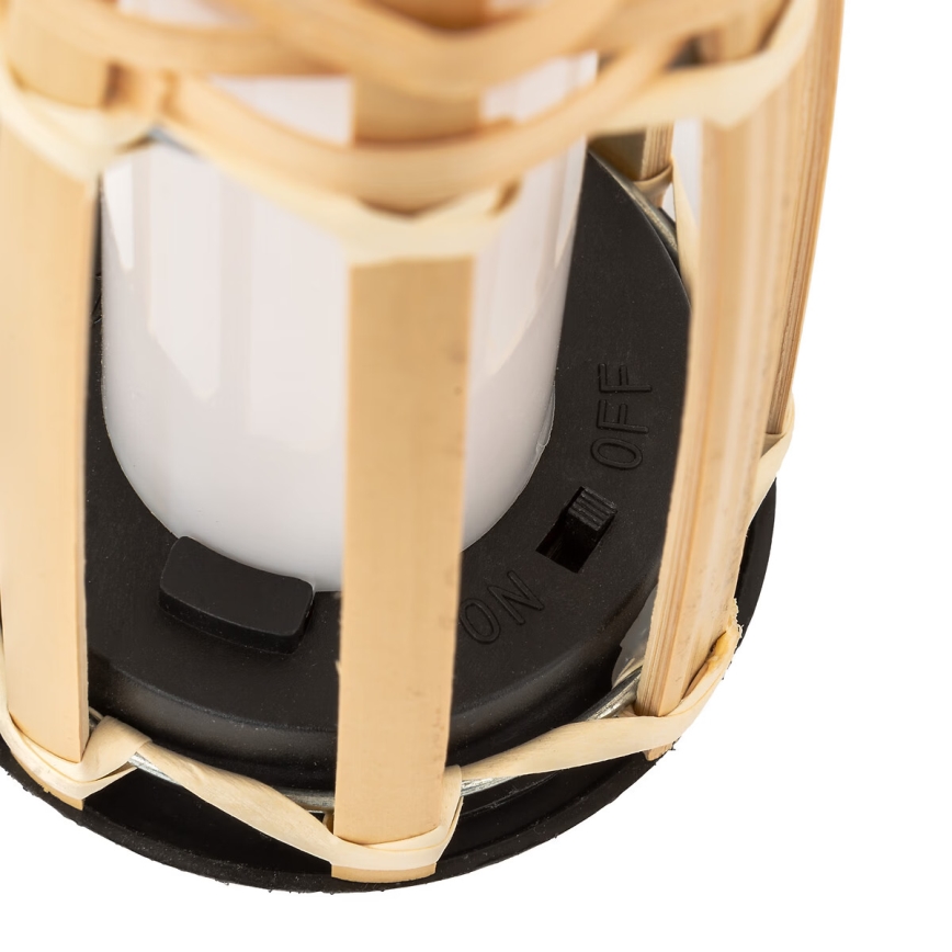 Atmosphera - LED Napelemes lámpa MACEO LED/1,2V 300 mAh IP44 bambusz