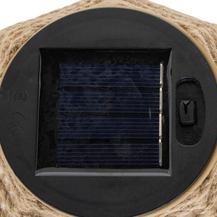 Atmosphera - LED napelemes lámpás GINA LED/1,2V 800 mAh IP44 juta