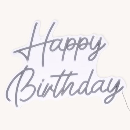 Atmosphera - LED neon falidekoráció HAPPY BIRTHDAY LED/5V