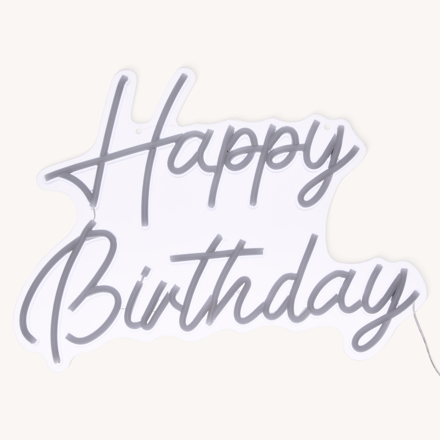 Atmosphera - LED neon falidekoráció HAPPY BIRTHDAY LED/5V