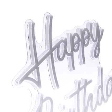 Atmosphera - LED neon falidekoráció HAPPY BIRTHDAY LED/5V