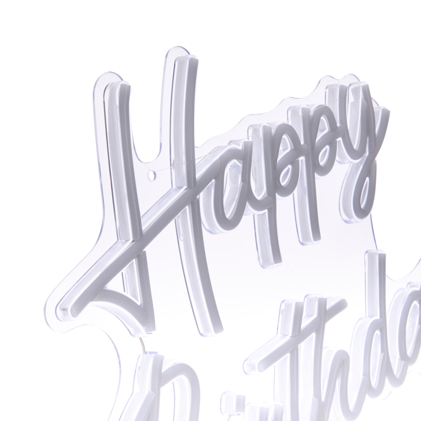 Atmosphera - LED neon falidekoráció HAPPY BIRTHDAY LED/5V