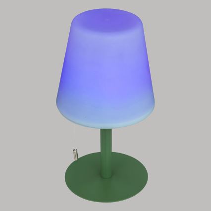 Atmosphera - LED RGBW Újratölthető kültér asztali lámpa ZACK LED/3,7V 1200 mAh IP44 zöld