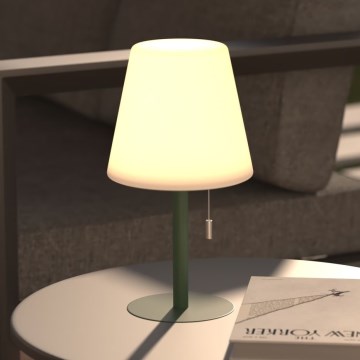 Atmosphera - LED RGBW Újratölthető kültér asztali lámpa ZACK LED/3,7V 1200 mAh IP44 zöld