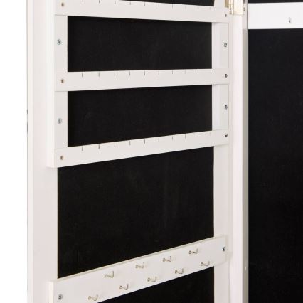 Atmosphera - LEXY álló tükör ékszertartóval 158x38 cm fehér