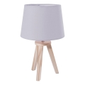 Atmosphera - TRIPOD asztali lámpa 1xE14/40W/230V fenyő/szürke