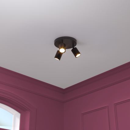Atmosphera - VICO spotlámpa 3xGU10/25W/230V fekete