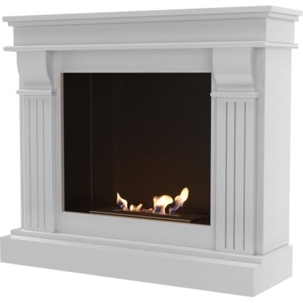 Kratki - BIO kandalló 97,9x115 cm 3kW fehér