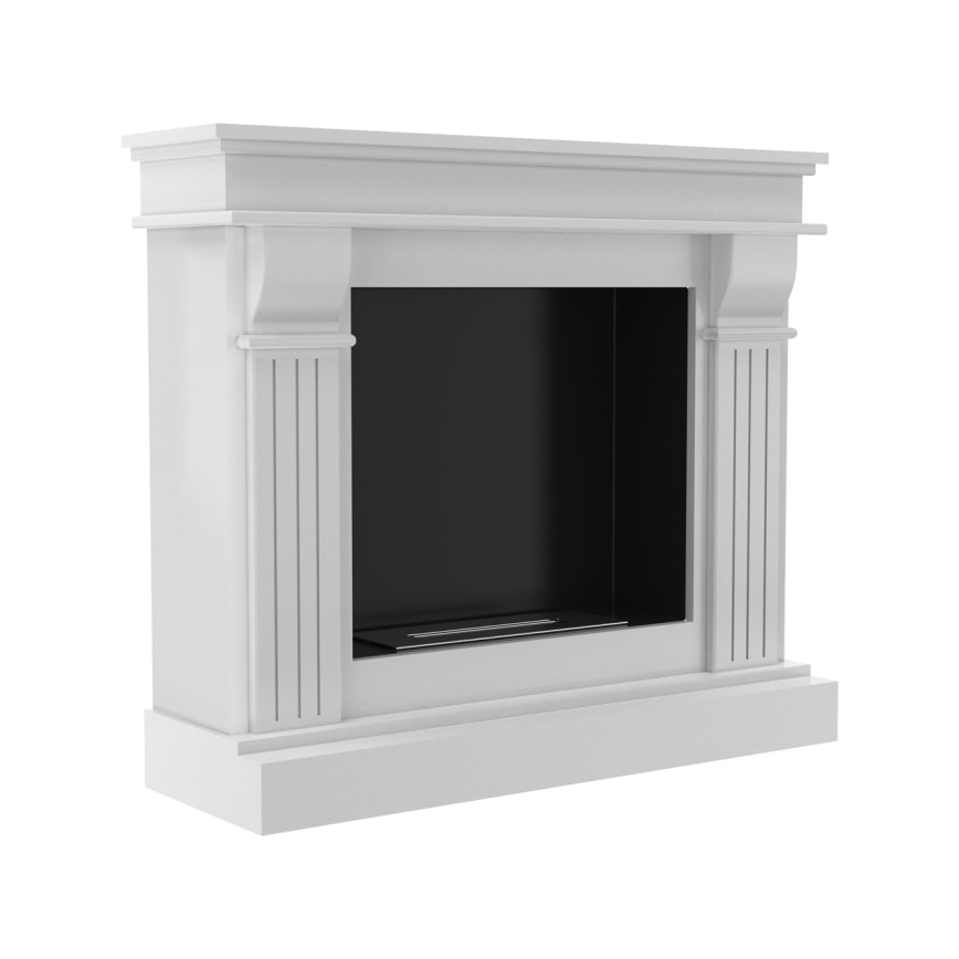 Kratki - BIO kandalló 97,9x115 cm 3kW fehér