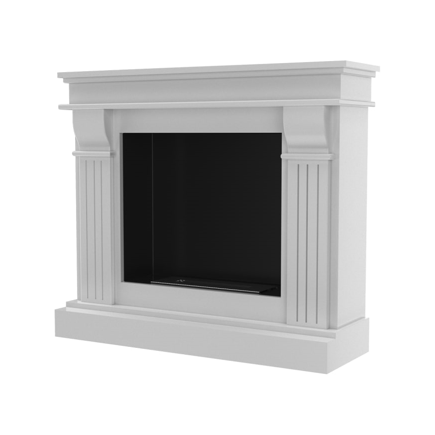 Kratki - BIO kandalló 97,9x115 cm 3kW fehér