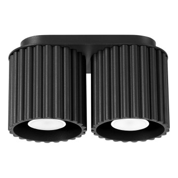 AURA 2xGU10/10W/230V fekete spotlámpa