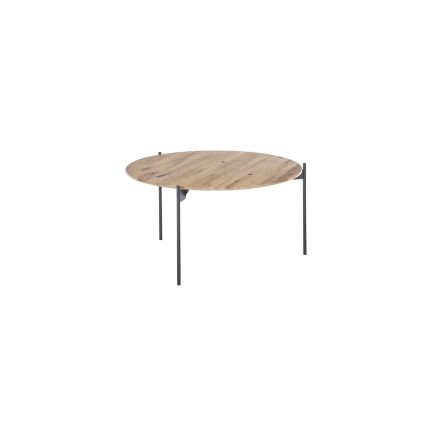 AURA dohányzóasztal Ø 74 cm, tölgy/antracit