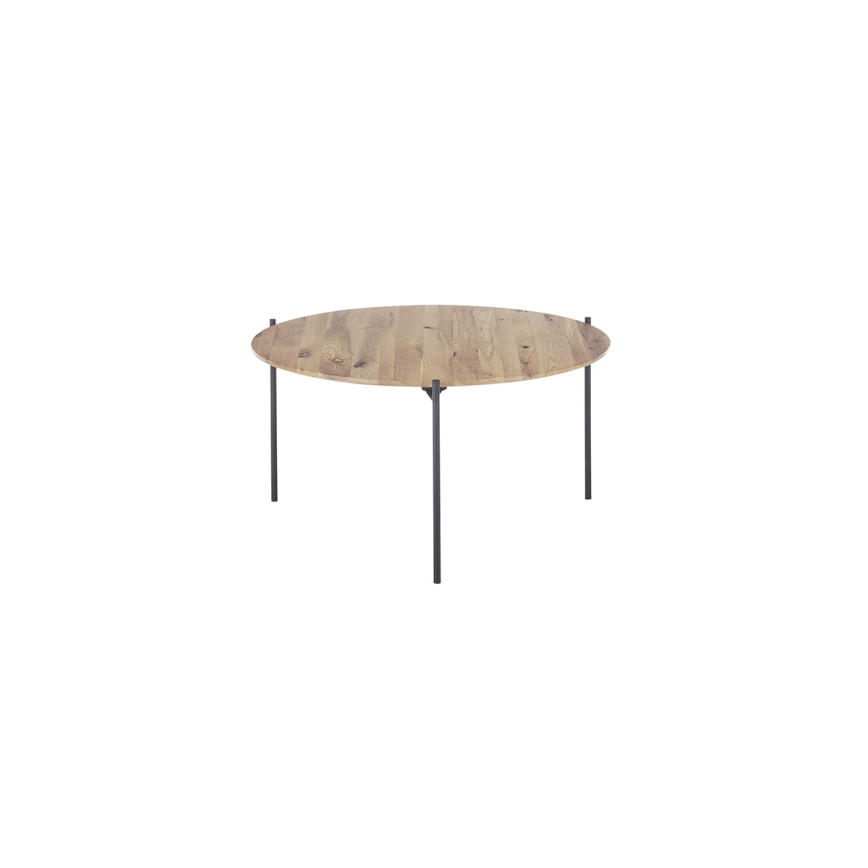 AURA dohányzóasztal Ø 74 cm, tölgy/antracit