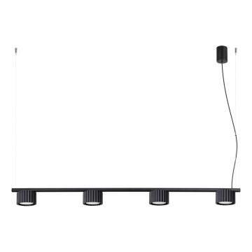 AURA kábelcsillár 4xGX53/10W/230V fekete