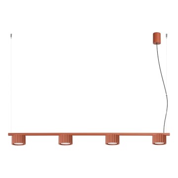 AURA kábeles függeszték 4xGX53/10W/230V piros