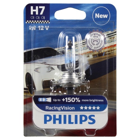 Autó izzó Philips RACINGVISION 12972RVB1 H7 PX26d/55W/12V