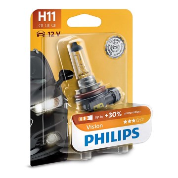 Autó izzó Philips VISION 12362PRB1 H11 PGJ19-2/55W/12V