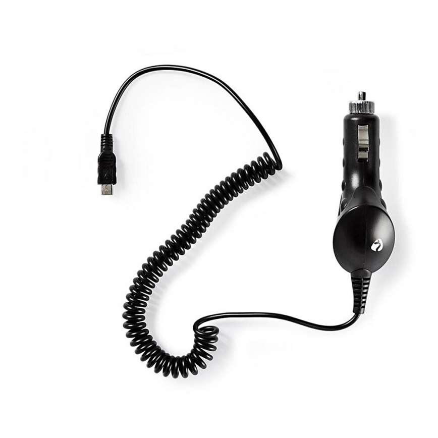 Autós töltő 1xUSB 5V/1A + micro USB kábel 100 cm