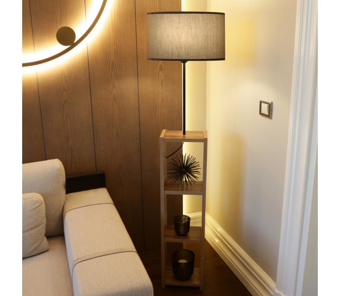 AYD állólámpa 1xE27/40W/230V barna/szürke 780SGN2612