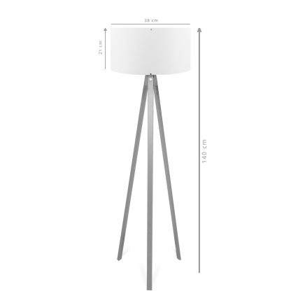 AYD állólámpa 1xE27/40W/230V barna/szürke