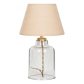 AYD asztali lámpa 1xE27/40W/230V bézs/átlátszó