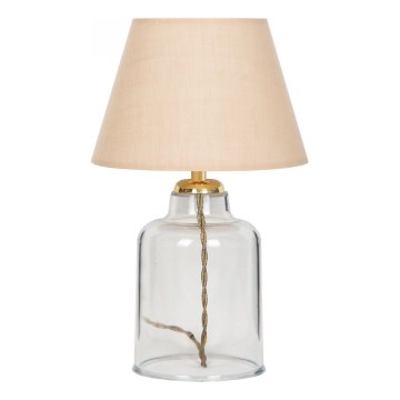 AYD asztali lámpa 1xE27/40W/230V bézs/átlátszó
