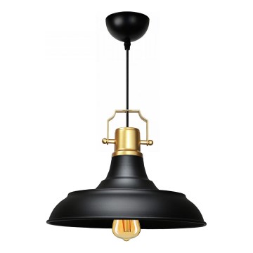 AYD kábelen függesztett csillár 1xE27/40W/230V, fekete/arany