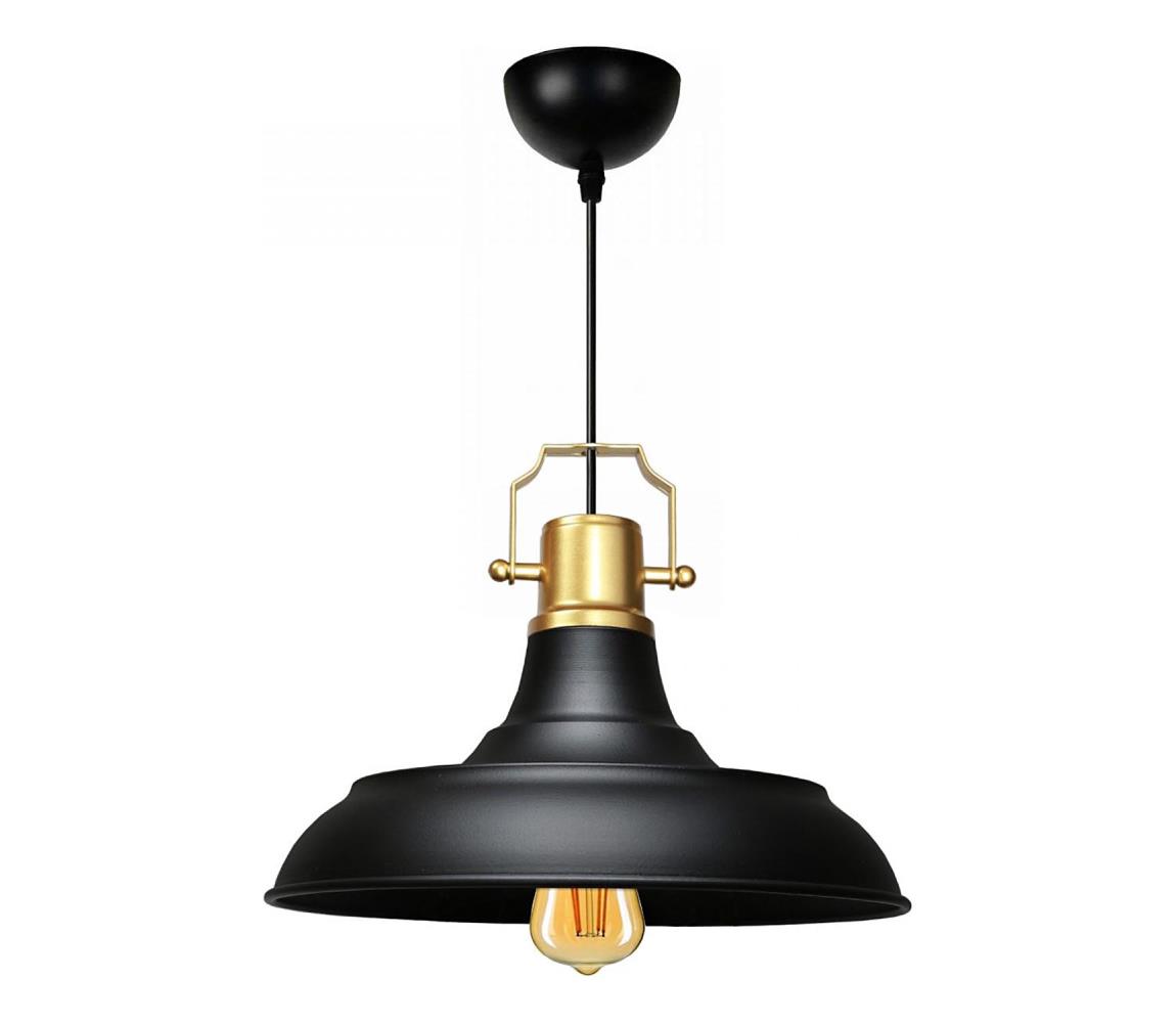 AYD kábelen függesztett csillár 1xE27/40W/230V, fekete/arany 780SGN4605