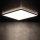 AZPO LED mennyezeti lámpatest, 17,5 W, 230 V, 3000/4000/6000 K, 30x30 cm, IP54, fekete