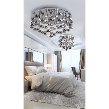 Azzardo AZ2542 - Mennyezeti lámpa LUVIA 12xGU10/40W/230V