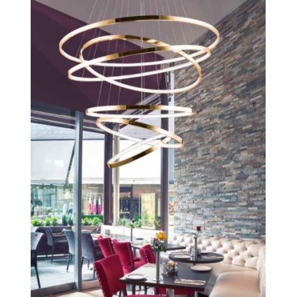 Azzardo AZ2921 - LED Dimmelhető csillár zsinóron WHEEL 6xLED/140W/230V