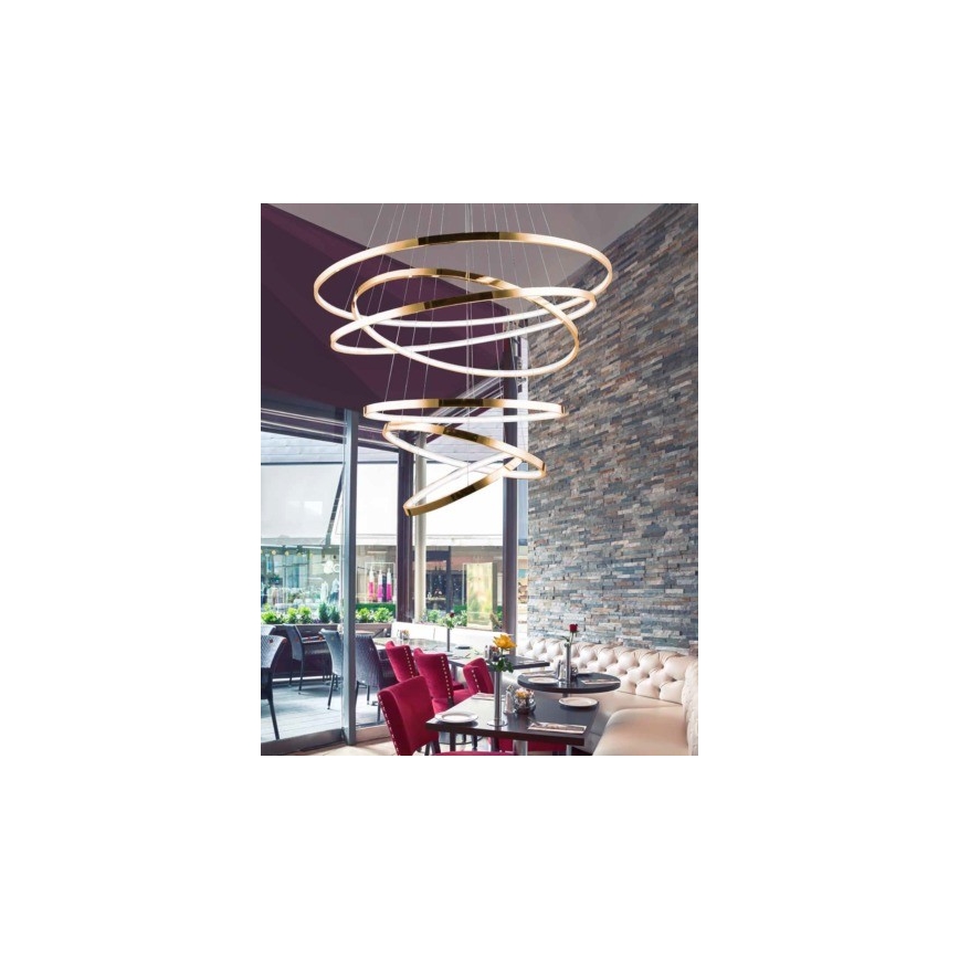 Azzardo AZ2921 - LED Dimmelhető csillár zsinóron WHEEL 6xLED/140W/230V