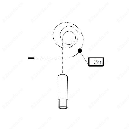 Azzardo AZ3457 - Függeszték ZIKO 1xG9/40W/230V