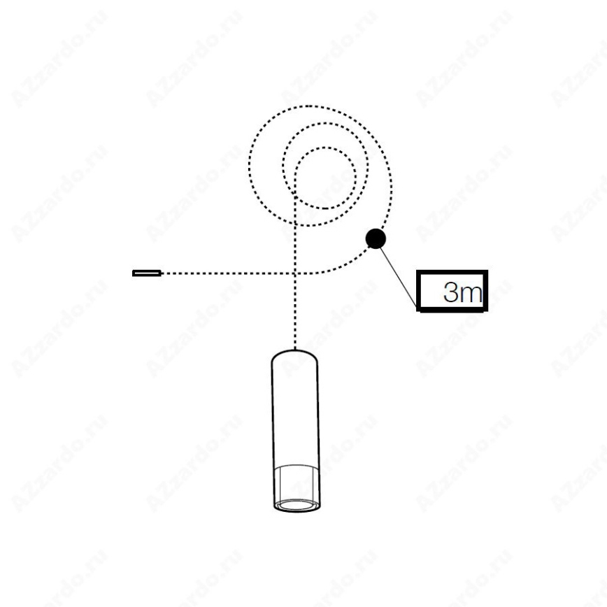 Azzardo AZ3457 - Függeszték ZIKO 1xG9/40W/230V