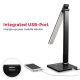 B.K. Licht 1004 - LED Dimmelhető érintős asztali lámpa USB-vel LED/5W/230V fekete
