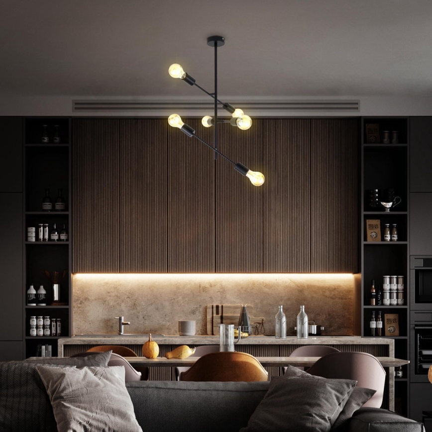 B.K. Licht 1344 - Csillár 6xE27/60W/230V