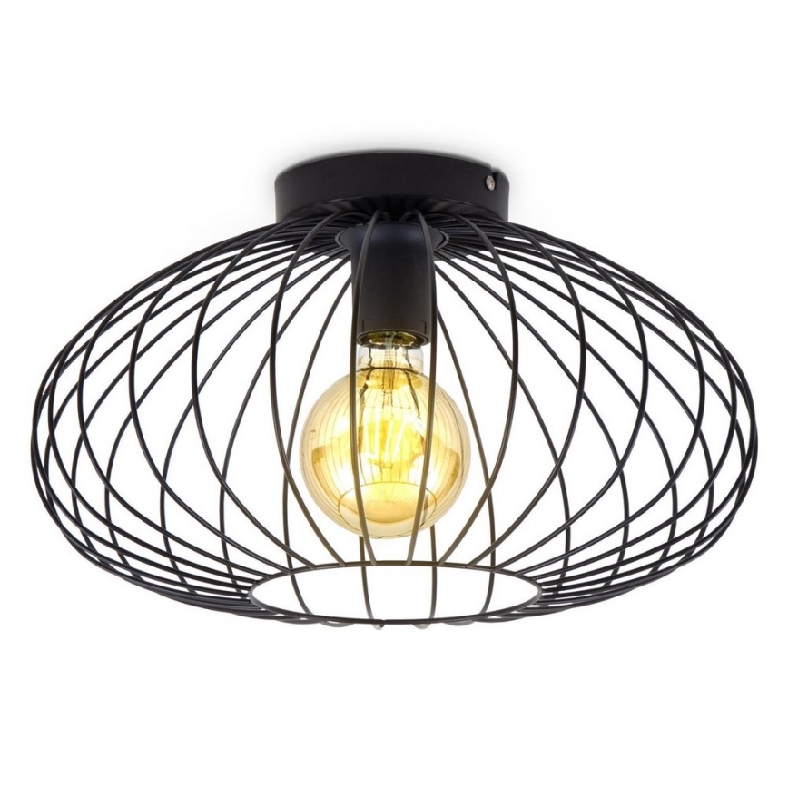 B.K. Licht 1398 - Csillár RETRO 1xE27/40W/230V fekete