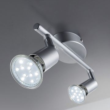 B.K.Licht 30-01-02-T - LED Spotlámpa ESENTIALS 2xGU10/3W/230V 3000K