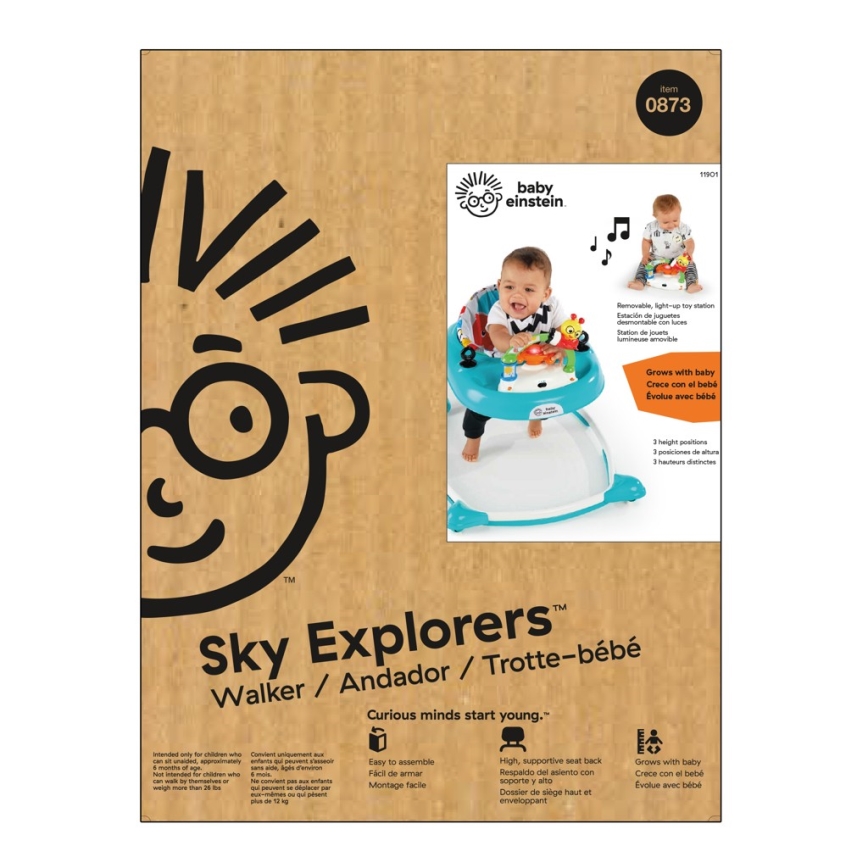 Baby Einstein - Babajáróka SKY EXPLORERS WALKER 3xAA
