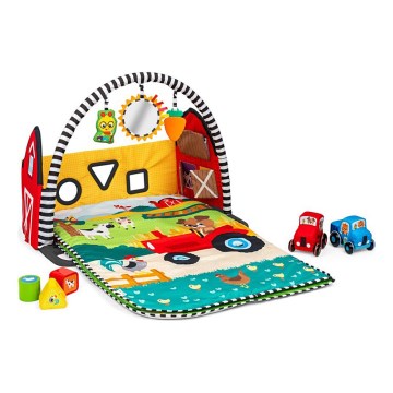 Baby Einstein - Gyermek játszószőnyeg BUSY BARNYARD 4 db AA