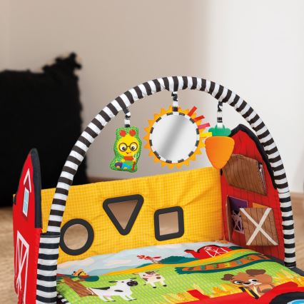 Baby Einstein - Gyermek játszószőnyeg BUSY BARNYARD 4 db AA