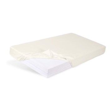 BABYMATEX - Gumis védőlepedő BAMBOO 60x120 cm bézs