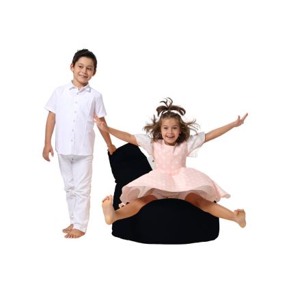 Babzsák 70x70 cm fekete