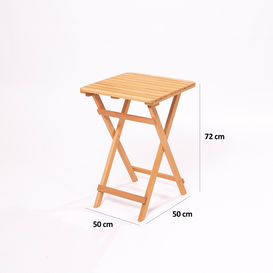 Erkélyszett párnákkal, bükkfa