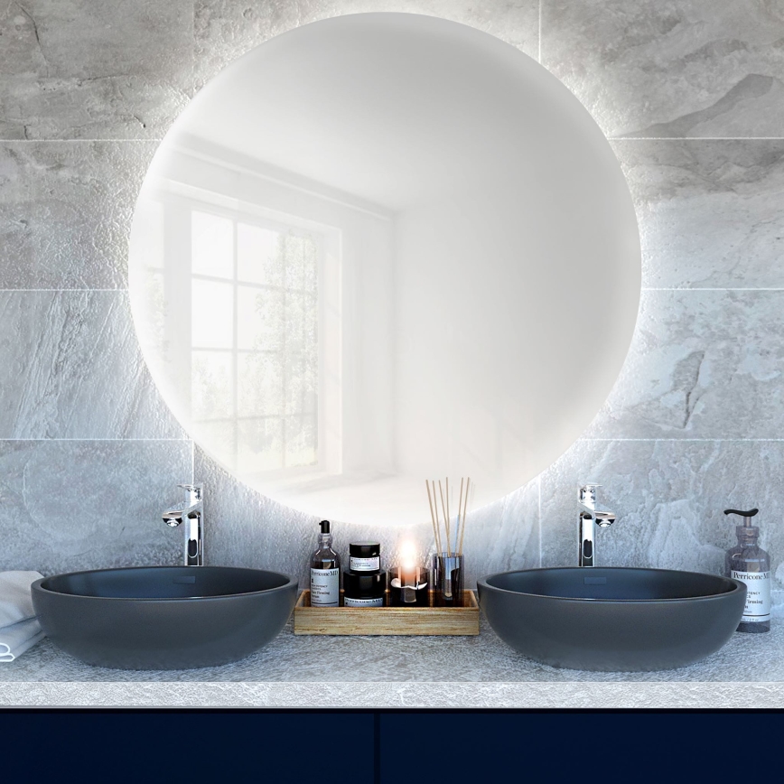 Baltica Design - LED fürdőszobai falra szerelhető tükör háttérvilágítással BRIGHT LED/15W/230V 6500K átm. 100 cm IP65