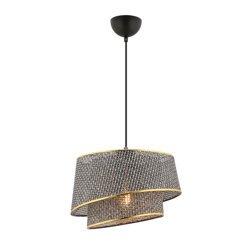 BARETTE függőlámpa kábellel 1xE27/60W/230V szürke/arany