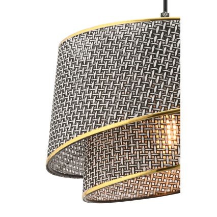 BARETTE függőlámpa kábellel 1xE27/60W/230V szürke/arany