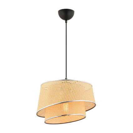 BARETTE kábeles függőlámpa 1xE27/60W/230V bézs/fényes króm