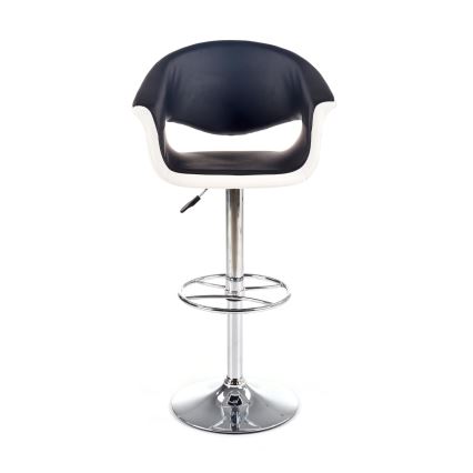 Bárszék 115x60 cm fehér/fekete/fényezett króm