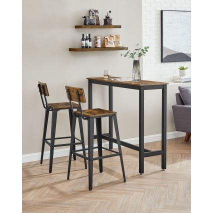 Bárszék AVEN barna/fekete